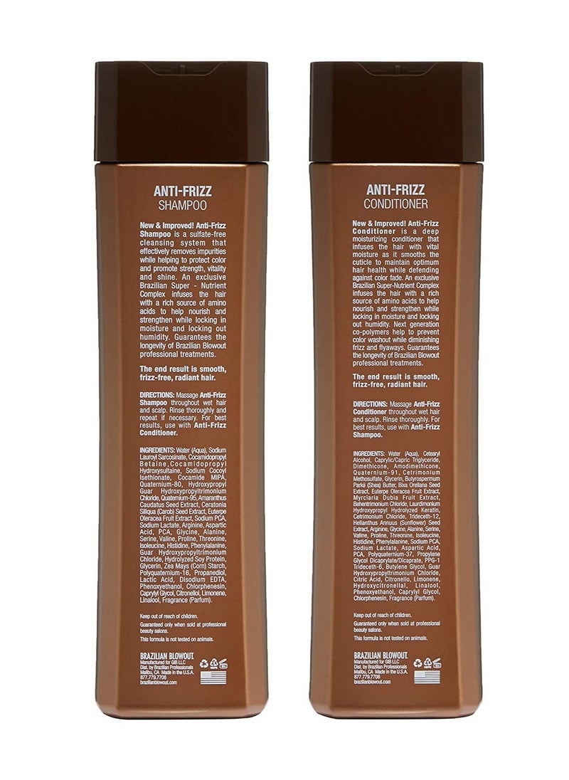 Brazilian Blowout Brazilian Blowout Anti Frizz Shampoo and Conditioner Duo Pack  - Image 2