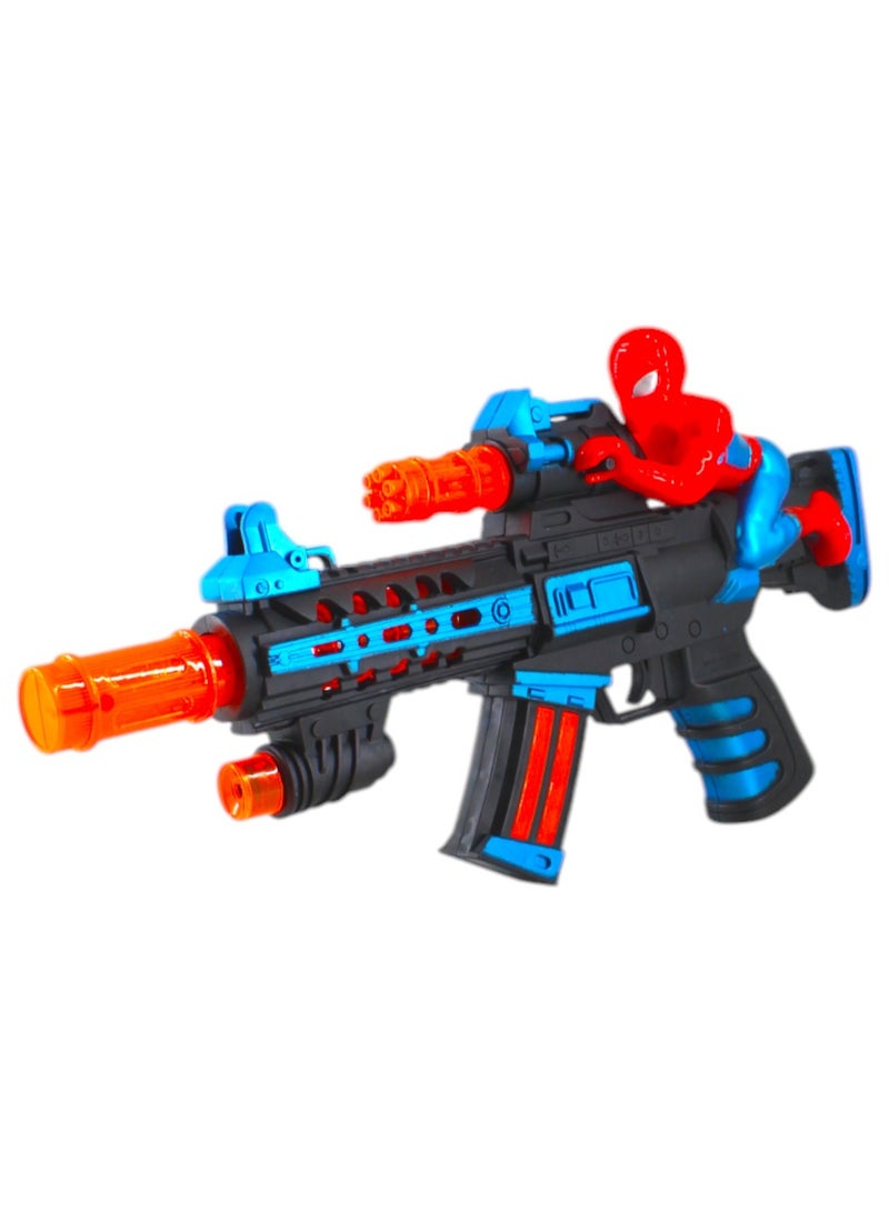 صندوق العاب Lightweight Portable Combat Gun With Spider-Man Design With Sound And Light - Image 1