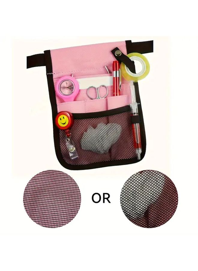 Blue Nurse Belt Bag Multi Compartment Tool Organizer Adjustable Belt Scissors Slot - Image 4