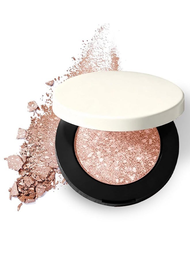 Viareline Multi-Chromatic Eyeshadow, Multi Chromatic Shimmer Eyeshadow, Waterproof Monochrome Eyeshadows, Buildable Eye Shadow Palette For Daily Makeup, High Pigment Eye shadow For All Skin Tones (Skin) - Image 1