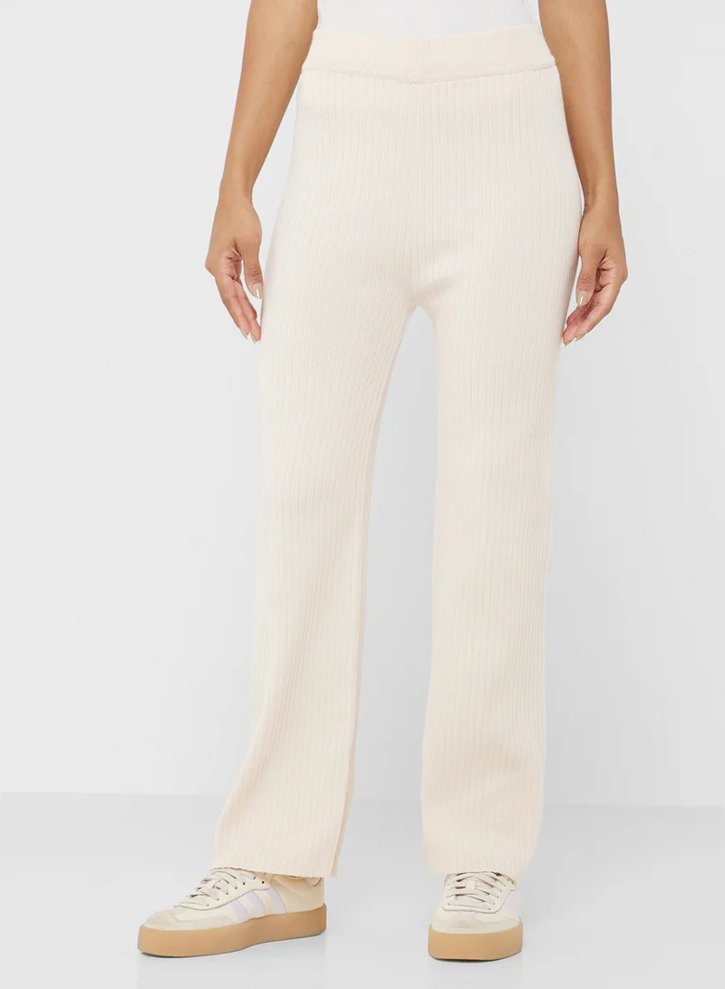 Ginger Basics High Neck Relaxed Fit Wool Blend Sweater & Pant Coord Set