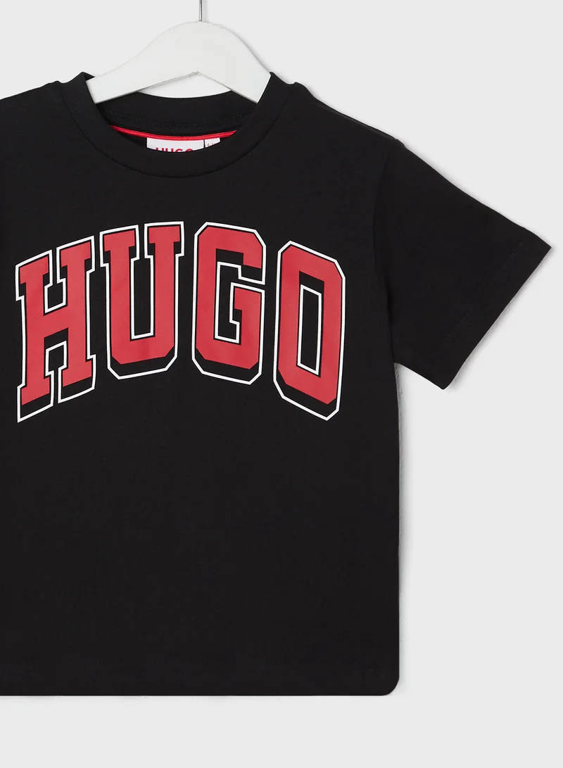 هوجو Kids Logo T-shirt