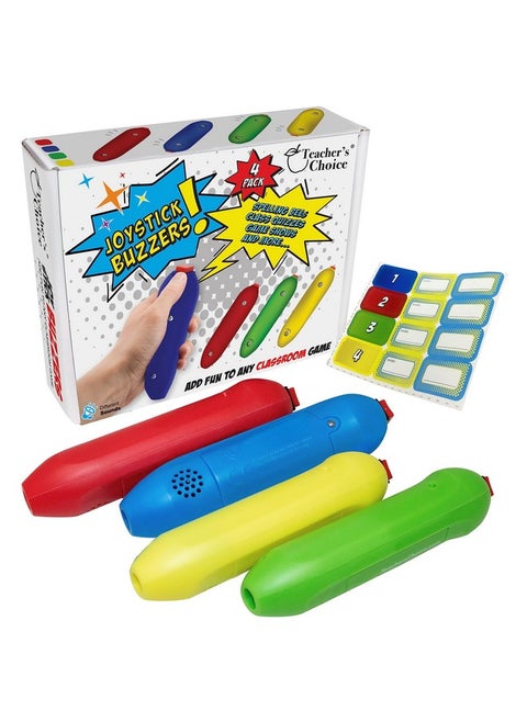 Handheld Joystick Game Buzzers Great For Jeopardy Rounds And Many Trivia And Buzzer Games 4 Pack