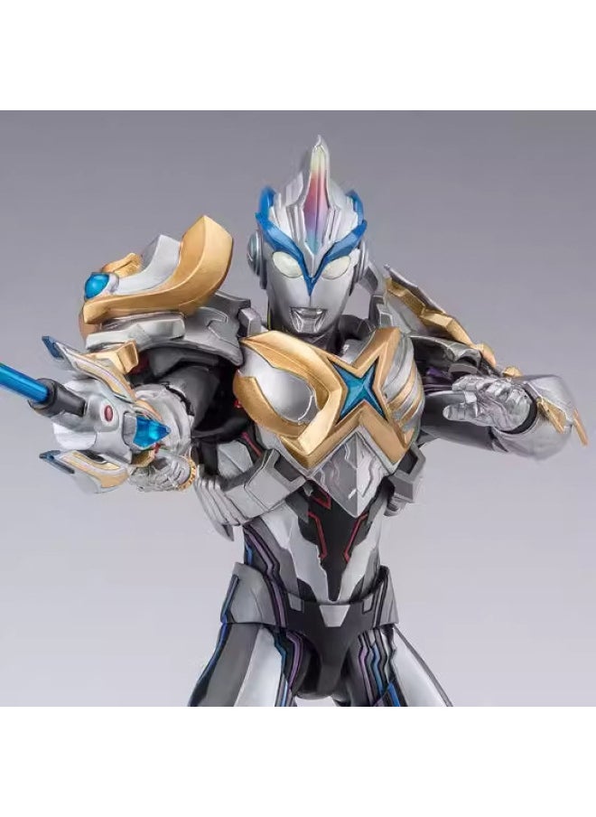 Generic - SHF Aix Ultraman Transcendental Beta Spark Hybrid Armored Suit Ultra Action Figure Hand-made Model-Color:--gate With Weapon Light 17cm Super Movable-Specifications:Standard - Image 1