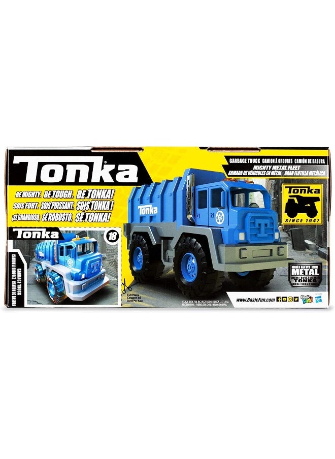 Basic Fun Tonka Mighty Metal Fleet - Garbage Truck: Durable Construction Toy Truck for Kids, Metal Toy Truck for Boys and Girls  - Image 3