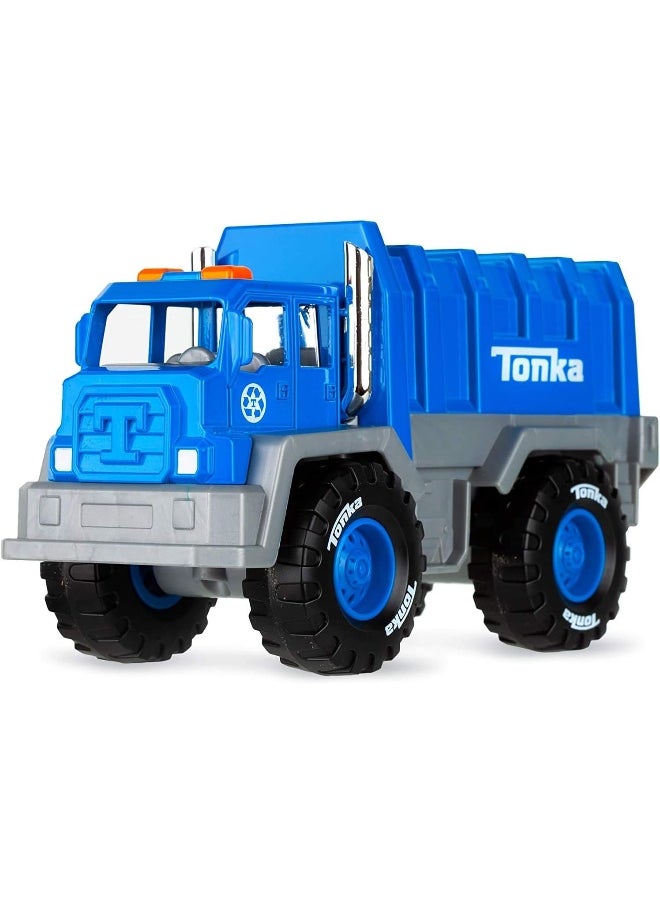 Basic Fun Tonka Mighty Metal Fleet - Garbage Truck: Durable Construction Toy Truck for Kids, Metal Toy Truck for Boys and Girls  - Image 1