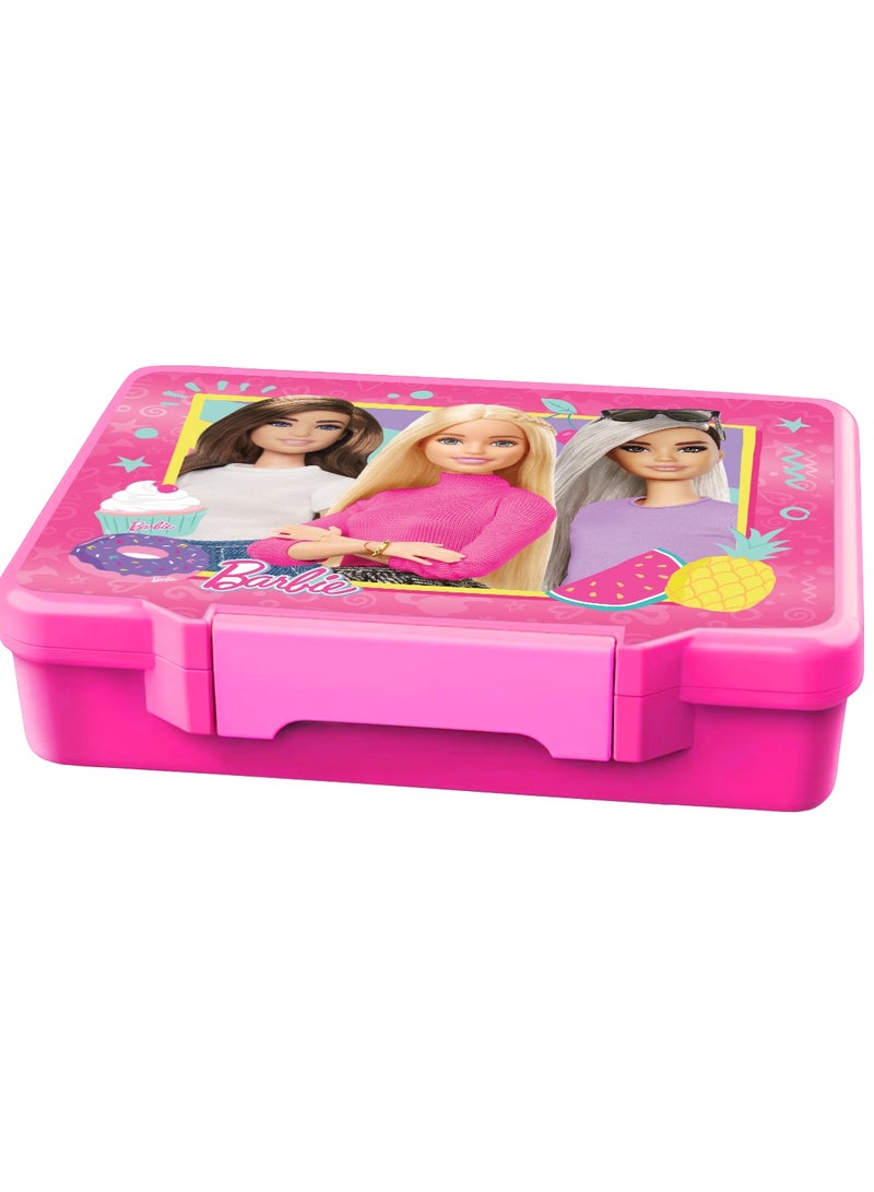 Barbie Bento Lunch Box with Cutlery –Food Container for Girls - Image 1