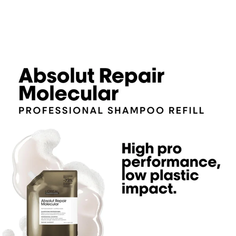 L'Oréal Professionnel L'Oreal Professionnel Absolut Repair Molecular Shampoo Refill, 500ml