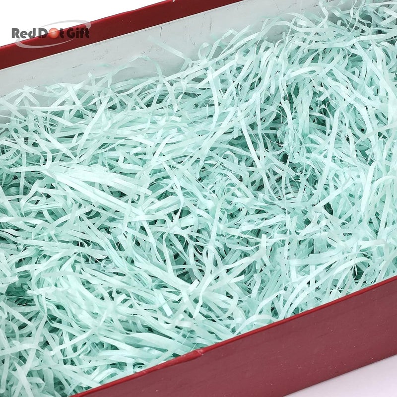 Red Dot Gift REDDOTGIFT® 100g Eco-friendly Raffia Paper Shreds for Gift Box Filling (Teal) - Image 4