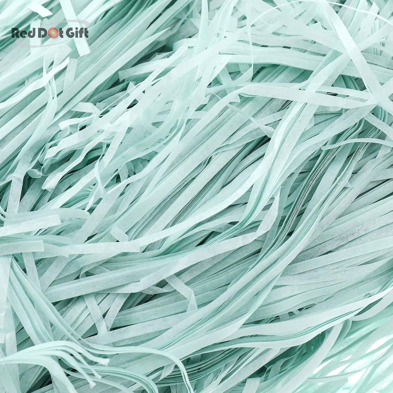 Red Dot Gift REDDOTGIFT® 100g Eco-friendly Raffia Paper Shreds for Gift Box Filling (Teal) - Image 3