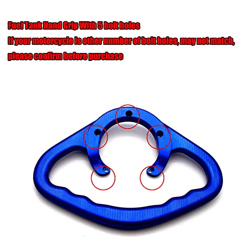 Motorcycle Grab Bar Fuel Tank Armrest Front Passenger Hand Grip for Suzuki GSXR 600 750 1000 1300 2004-2017 Motorcycle Accessories (Blue) - Image 4