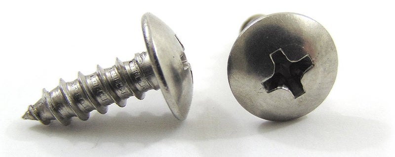 Bolt Dropper #4 X 1/2" Stainless Truss Head Phillips Wood Screw (100pc) 18-8 (304) Stainless Steel Screws by , ssd Screws - Image 1