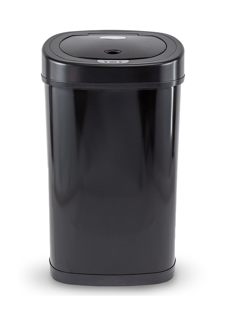 Ninestars Automatic Touchless Infrared Motion Sensor Trash Can, Electric Modern Stain Resistant Garbage Bin for Kitchen Office Living Room 13 Gal 50L Steel Base  - Image 1