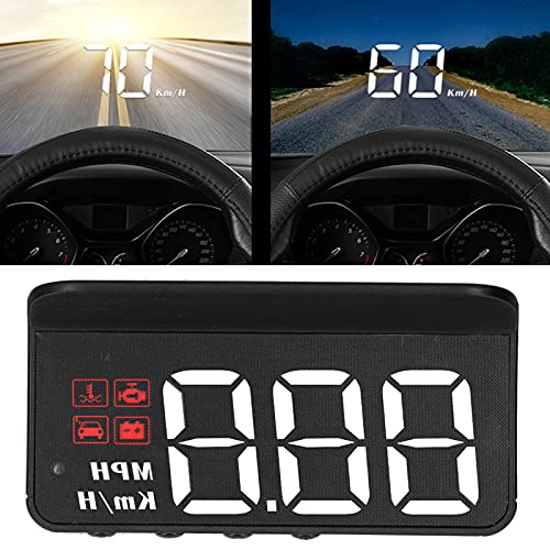 ciciglow OBD2 HUD , Car HUD Speedometer Display Windshield Projector MultiFunction Gauge Alarm Fatigue Driving Reminder - Image 4