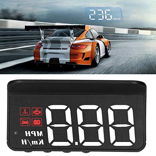 ciciglow OBD2 HUD , Car HUD Speedometer Display Windshield Projector MultiFunction Gauge Alarm Fatigue Driving Reminder - Image 1