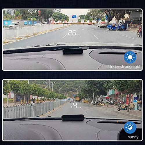 ciciglow OBD2 HUD , Car HUD Speedometer Display Windshield Projector MultiFunction Gauge Alarm Fatigue Driving Reminder - Image 5