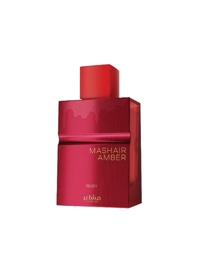 MASHAER Amber Ruby Unisex Eau De Parfum, 100ML - Image 1