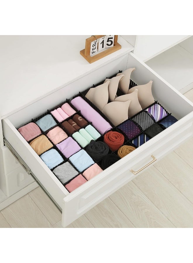 TPGP 21 Pack Adjustable Drawer Organizer Dividers for Socks, Underwear, Makeup, Kitchen, Dresser  - Image 4