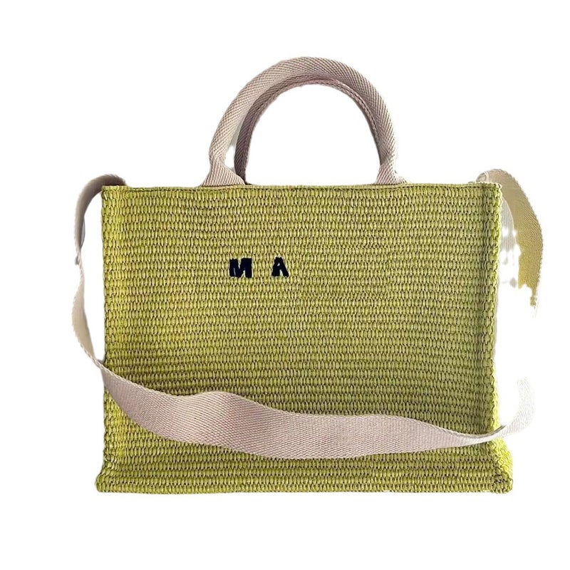 Straw Woven Bag For Women, Summer Embroidered Ins-Style Handbag, Shoulder Bag, Crossbody Tote Bag, Large Capacity, Suitable For Commuting - Image 5