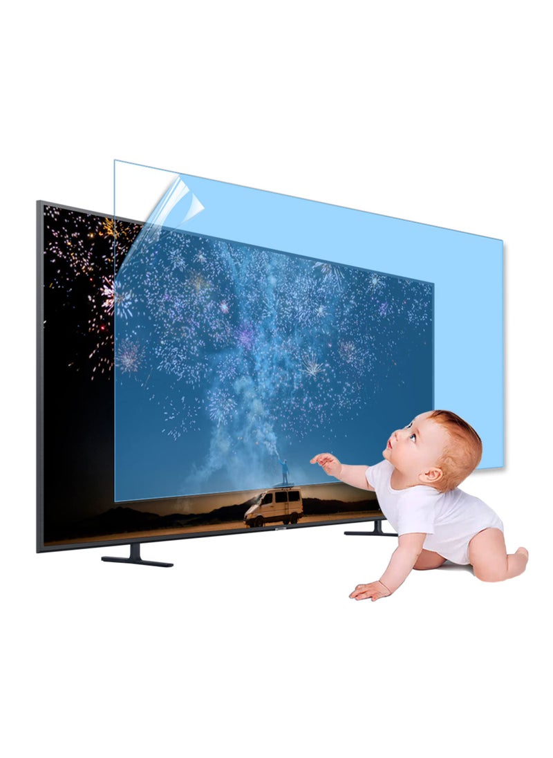 XRRX XRRX 4365 Inch TV Screen Protector Frosted Matte Anti Glare OutdoorIndoor Anti Blue LightDustproof Filter Film Relieve Eye Strain and Sleep Better for LCDLED4K OLED  55in 1221x689mm 