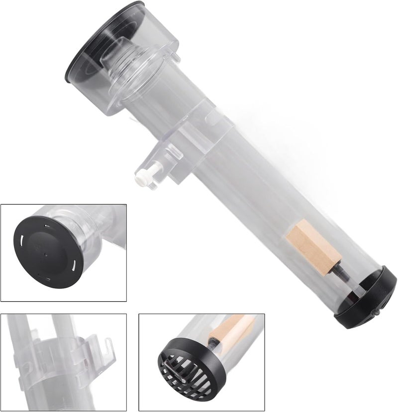 Aquarium Protein Skimmer HighQuality Fish Tank Protein Filter Separator, Borosilicate Glass + Lime Wood, 1 Pc for Enhancing Water Oxygen, Suitable for All Aquarium Owners - Image 4