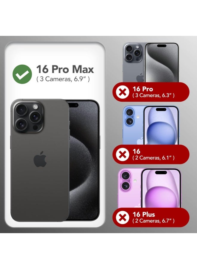 BORTONY iPhone 16 Pro Max Case Liquid Silicone Anti Scratch Anti Fingerprint Soft Silky Touch Shockproof Protective Cover for Apple iPhone 16 Pro Max - Image 2