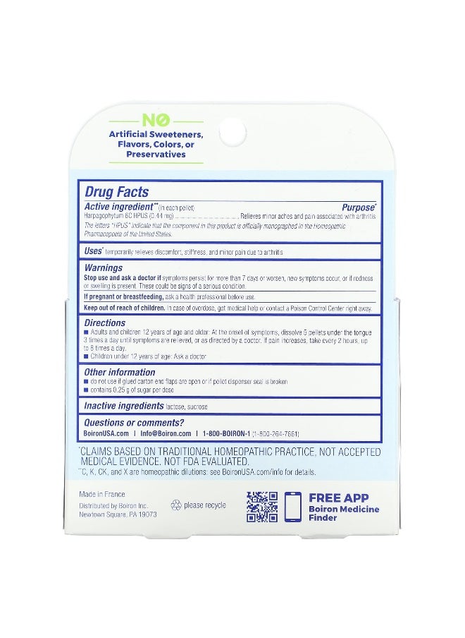 Boiron Boiron, Harpagophytum Meltaway Pellets, 3 Tubes, 80 Pellets Each  - Image 2