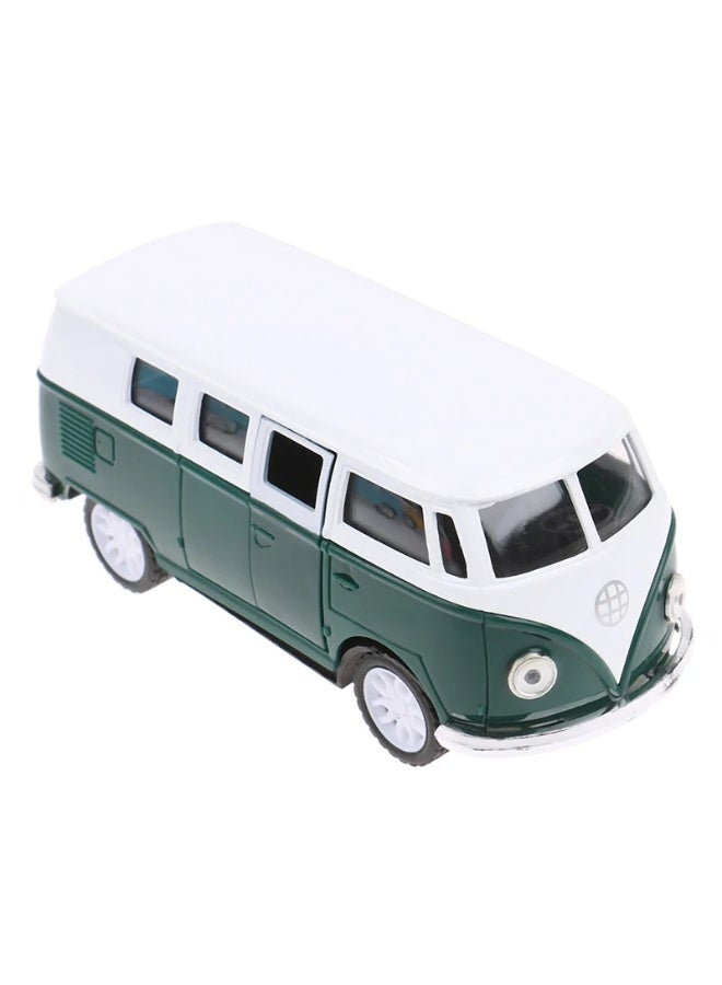 حديقة الألعاب محاكاة كلاسيكية لحافلة فولكس فاجن الكلاسيكية الصغيرة المعدنية - تصميم تراثي قديم قابل للتجميع للديكور المنزلي والعرض الممتع، فكرة هدية للجنسين - Image 1