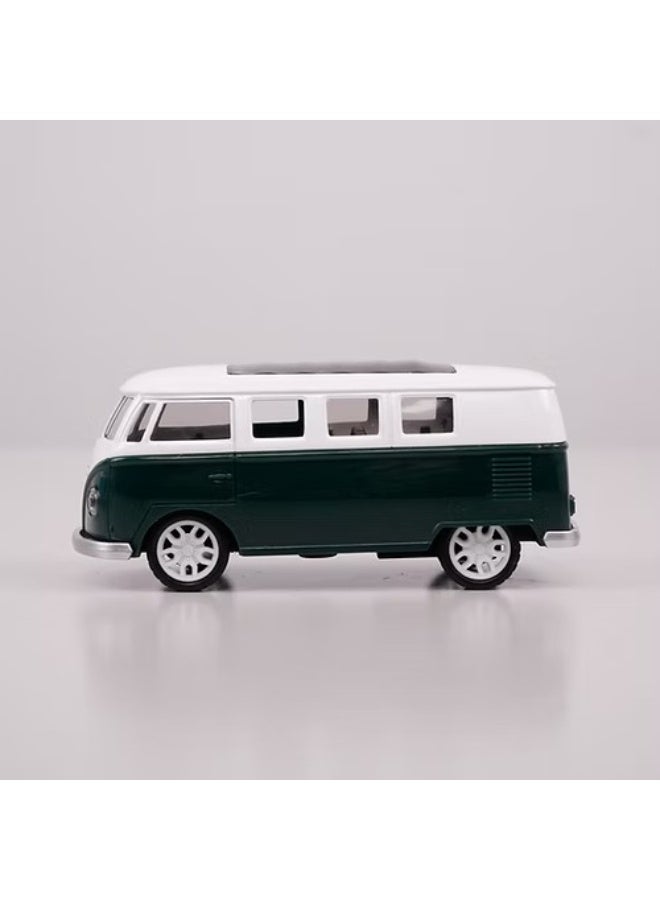 حديقة الألعاب محاكاة كلاسيكية لحافلة فولكس فاجن الكلاسيكية الصغيرة المعدنية - تصميم تراثي قديم قابل للتجميع للديكور المنزلي والعرض الممتع، فكرة هدية للجنسين - Image 5