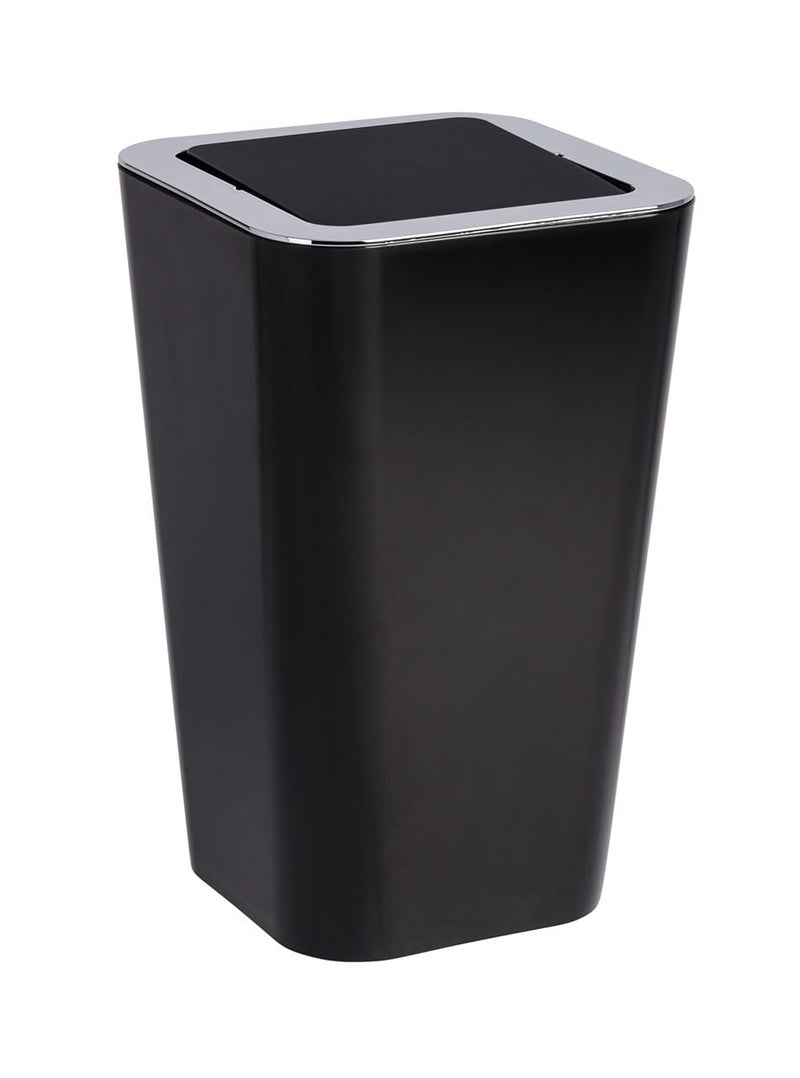 WENKO Candy Swing Cover Bin ABSPS BlackChrome 18 x 18 x 285 cm