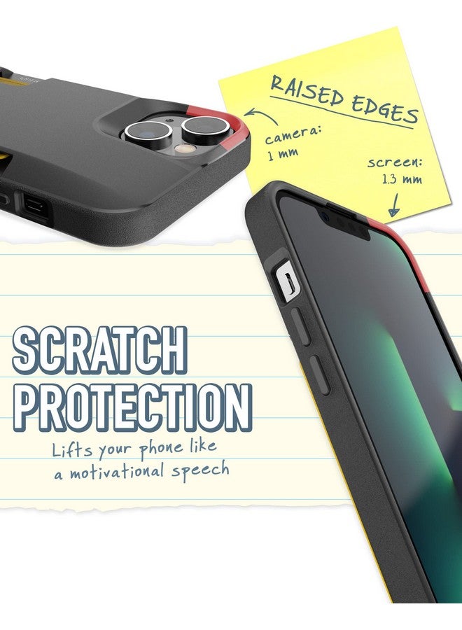 Smartish Smartish® iPhone 14 Wallet Case - Wallet Slayer Vol. 1 [Slim + Protective] Credit Card Holder - Drop Tested Hidden Card Slot Cover Compatible with Apple iPhone 14 - Black Tie Affair  - Image 3