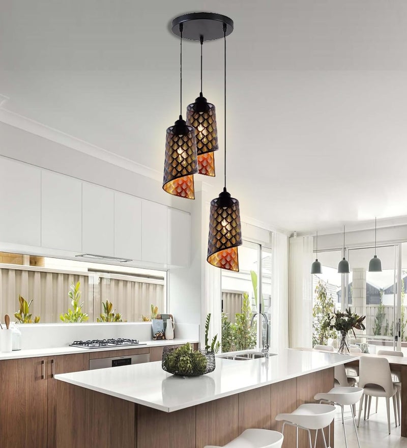 Lyse Decor Hanging Lamps for Living Room, Pendant Lights for Drawing Room Center, Dining Table Light and Bedroom Lights (Without Bulb) - Image 2