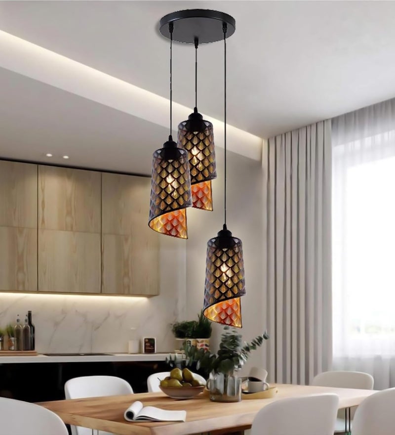 Lyse Decor Hanging Lamps for Living Room, Pendant Lights for Drawing Room Center, Dining Table Light and Bedroom Lights (Without Bulb) - Image 1