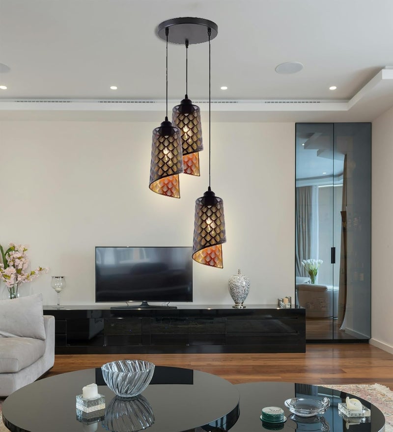 Lyse Decor Hanging Lamps for Living Room, Pendant Lights for Drawing Room Center, Dining Table Light and Bedroom Lights (Without Bulb) - Image 5
