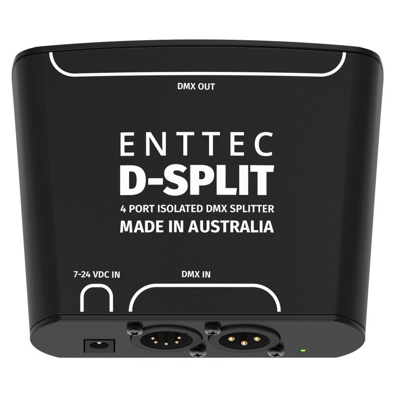 Enttec D-Split 70579 DMX 4 Port Isolated Splitter / Isolator (5-Pin) - Image 4