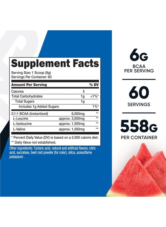 Nutricost مسحوق BCAA 2:1:1 (بطيخ) - 60 حصة - Image 2