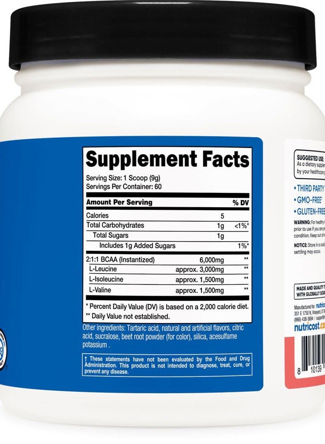 Nutricost مسحوق BCAA 2:1:1 (بطيخ) - 60 حصة - Image 5