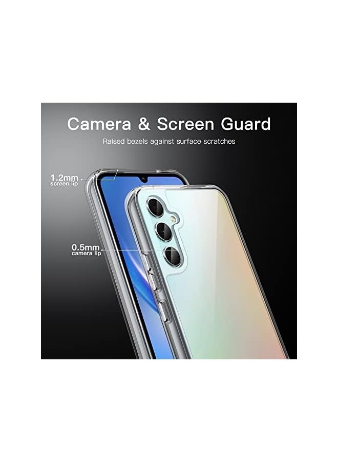 Jetech Case for Samsung Galaxy A34 6.6-Inch, Non-Yellowing Shockproof Bumper Protective Phone Cover, Anti-Scratch Hard PC Back (Clear) - Image 5