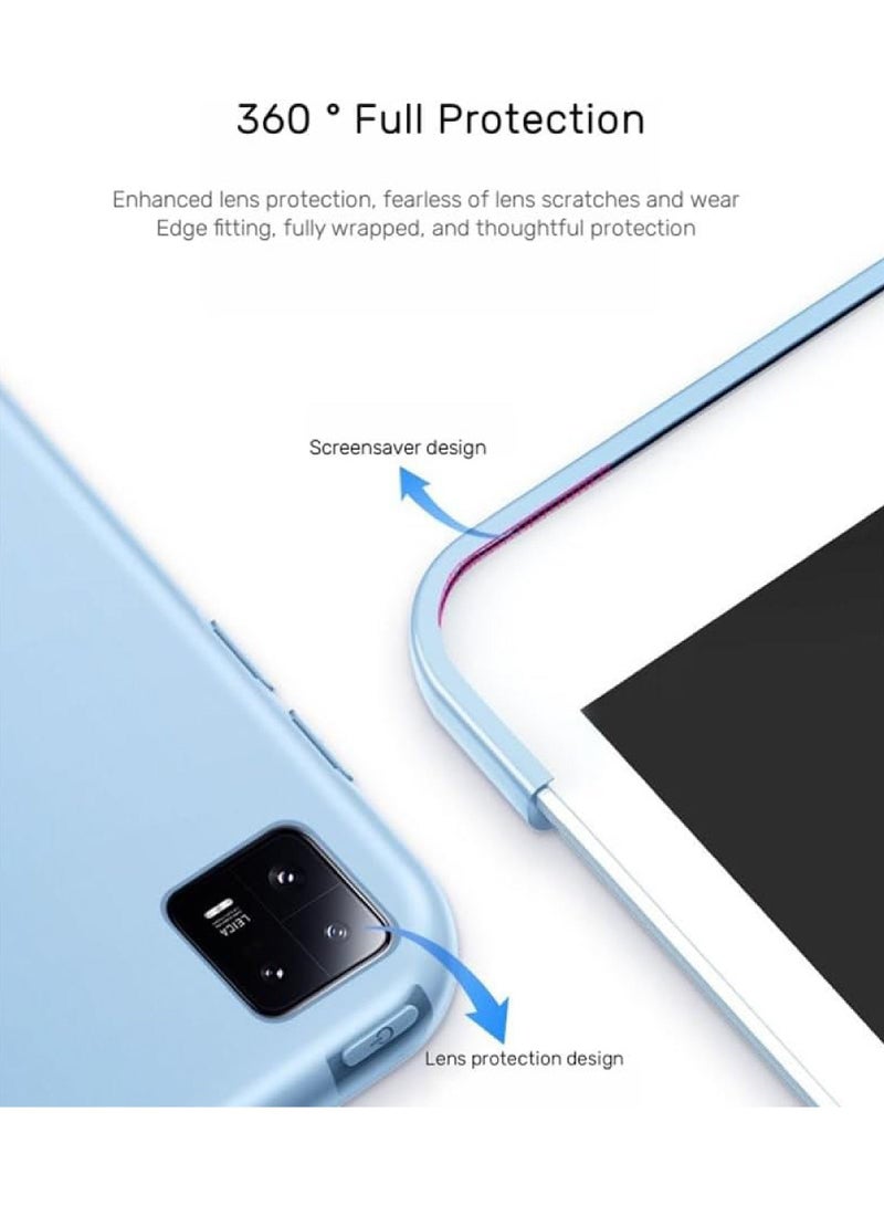 روك بو الدخن مي الوسادة 6 / مي الوسادة 6 برو 11 بوصة 2023 ثلاثة أضعاف رقيقة جدا وخفيفة الوزن حالة الغطاء الواقي الذكي ، مع زاوية متعددة قوس الاستيقاظ والنوم - Image 4