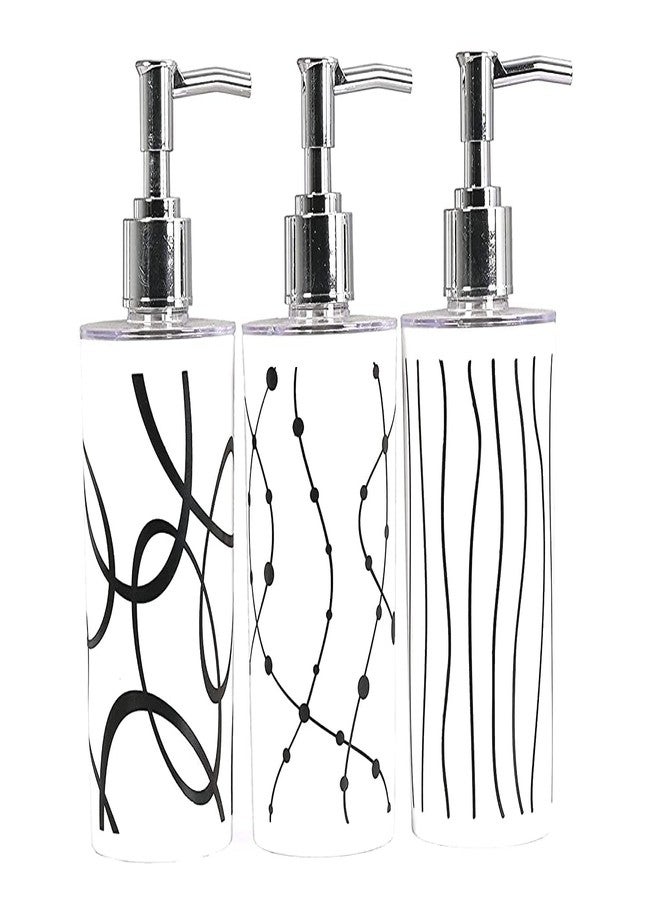 LAGET® Unbreakable Soap Dispenser Bottle Set with Pump for Liquid Soap/Shampoo/Hand wash/Sanitizer/Lotion Refillable for Bathroom, Kitchen, Hand Soap (White-Color,Multicolor, Pack of 2) - Image 4