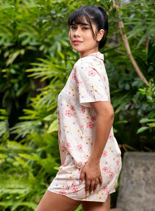 Aadaraya Aadaraya Pyjama Short Set Shirt and Shorts