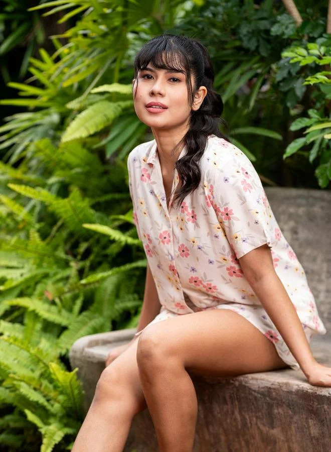 Aadaraya Aadaraya Pyjama Short Set Shirt and Shorts