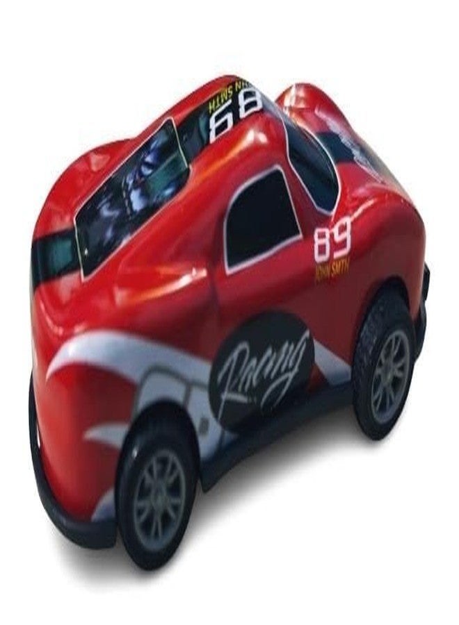 ZOKCY 2 in 1 (1 Rainbow Magic Spring Toy + 1 Mini Racing Car Toy Mini Racing Car Toy) for Kids/Rainbow Spring Fun Activity Stress Relief Toy/Mini Racing Car for Boys and Girls Pull & Push Go Sports - Image 3