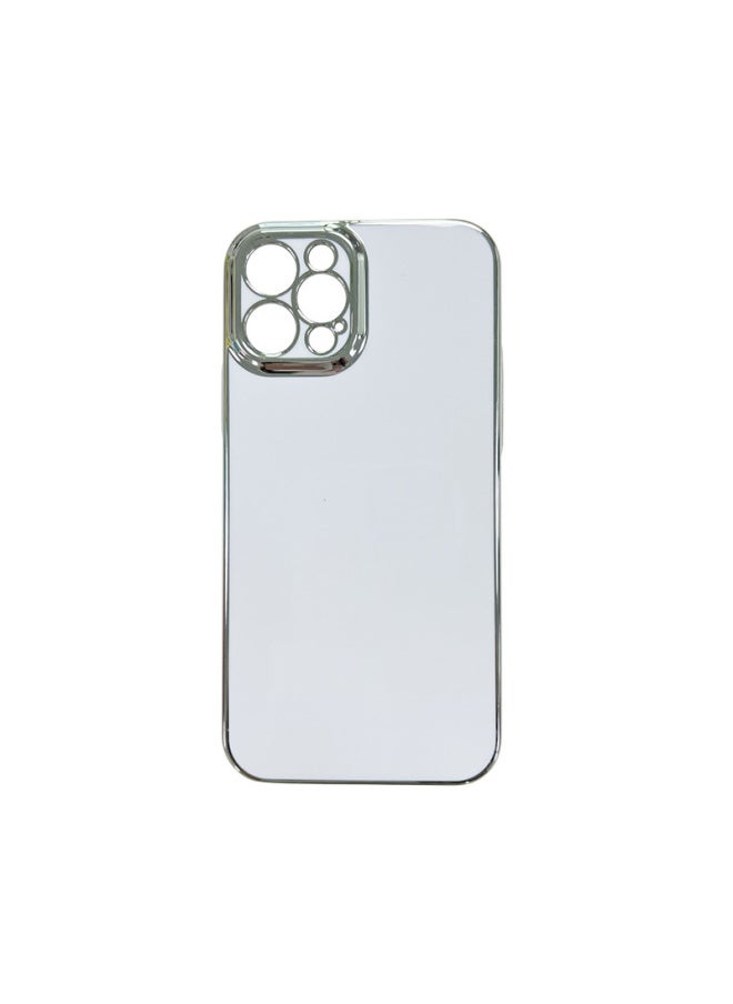 Generic - The Film Shell Electroplated Hard Shell Is Suitable For IPhone Series Mobile Phone Shell Thermal Transfer Printing Special All-inclusive DIY Printing Shell-Color:Mixed Batches Are Not Supported-Appl - Image 1