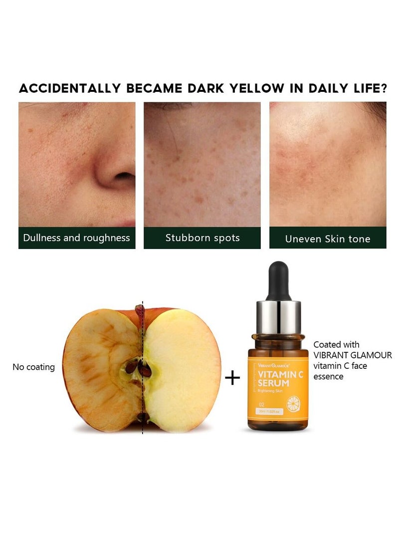 Vibrant Glamour - Combo Pack of Vitamin C Whitening Face Cream & Serum , Whitening, Anti Aging, Wrinkles, Brightening, Fade Dark Spot, Moisturizer, Beauty Product for Skin Repair For Women , 2 In 1 Pack - Image 1