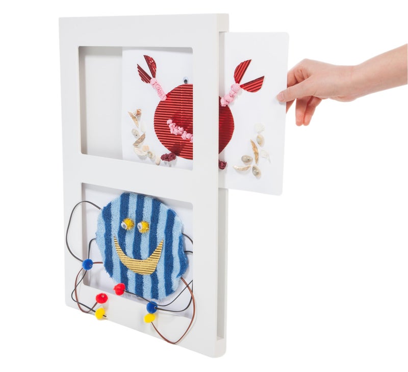 The Articulate Gallery Childrens Art Frame Articulate Double Gallery Displays Two 9x12 Artworks 