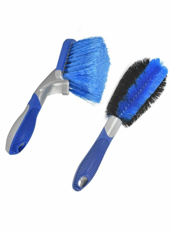 Beauenty Cleaning Brush Car Wheel Brush Set Auto Bicycle Tire Brush Kit Motorcycle Detailing Brush - Image 1