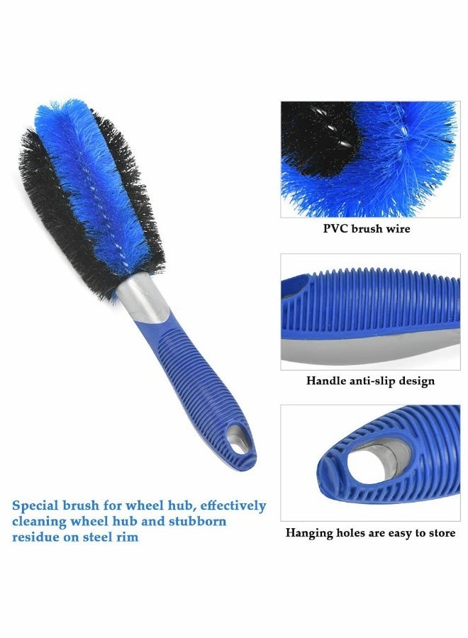 Beauenty Cleaning Brush Car Wheel Brush Set Auto Bicycle Tire Brush Kit Motorcycle Detailing Brush - Image 5