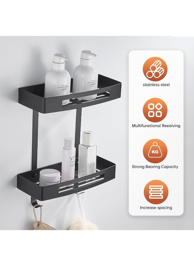 BRIMIX Bathroom Shelves SUS 304 Stainless Steel Shower Caddy Shelf Wall Mounted Shower Rack Straight Shower Organizer (Black) - pzsku/Z418B0B1C0A73903DAC07Z/45/_/1738158789/329bda78-c308-4344-bd41-7d4fc971bb23