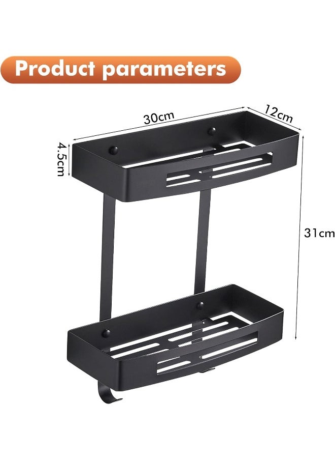 BRIMIX Bathroom Shelves SUS 304 Stainless Steel Shower Caddy Shelf Wall Mounted Shower Rack Straight Shower Organizer (Black) - pzsku/Z418B0B1C0A73903DAC07Z/45/_/1738158915/a9c8856b-2107-40d8-84fe-f0b064a190da